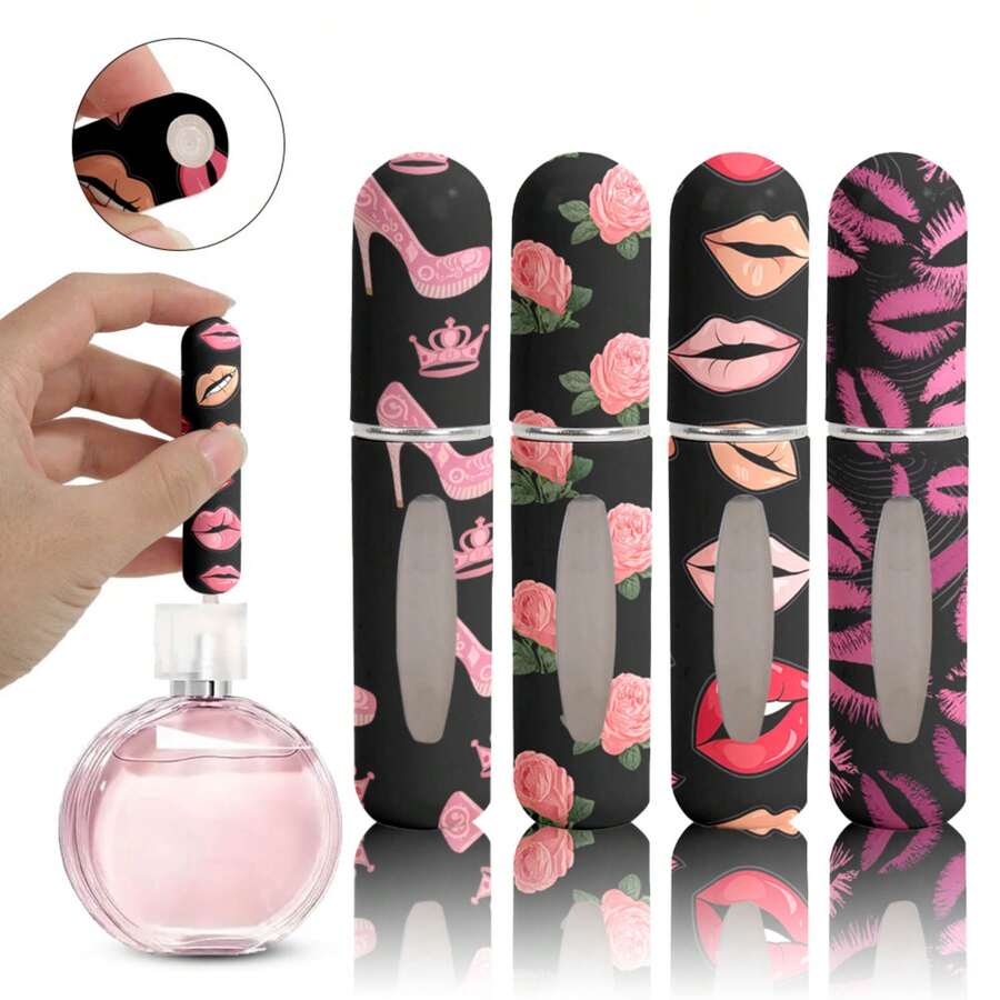 5ml Refillable Perfume Atomizer – Bold Personalized Style Travel Spray Bottle