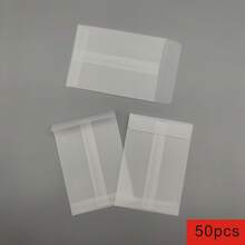 50/100pcs Semi-Transparent Envelopes, Multi-Size Options, Suitable For Seed Storage, Coin Envelopes - Clear - View 9