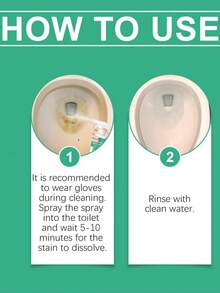 Nettoyant pour salle de bain - Détachant pour toilettes, salle de bain, carrelage, sol en ciment, spray de nettoyage pour toilettes
