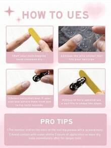 10pcs Handmade Acrylic Nail Stickers, Nail Art Supplies, Oval Nail Stickers, Short Nail Stickers, Colorful Nail Stickers, Christmas Nail Stickers, Affordable Price, Cute Nail Stickers, Polka Dot Nail Stickers, Autumn Nail Stickers, Party Nail Stickers, Plaid Nail Art, Zebra Print Nail Art, Linear Geometric Nail Art, Fine Glitter, Solid Color, Nail Art Set, Includes Nail Tools Press On Nails - Multicolor - View 6
