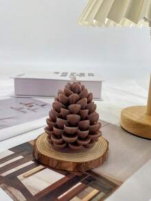1pc Pine Cone Shaped Scented Candle, Fragrant Candle, Gift, Holiday Candle, Scented Even Unlit, Decor For Study Or Living Room, Holiday Gift, Creative Decor, Photography Prop Home Decor Christmas Decorations Room Decor Christmas, Christmas Gifts - Multicolor - View 12