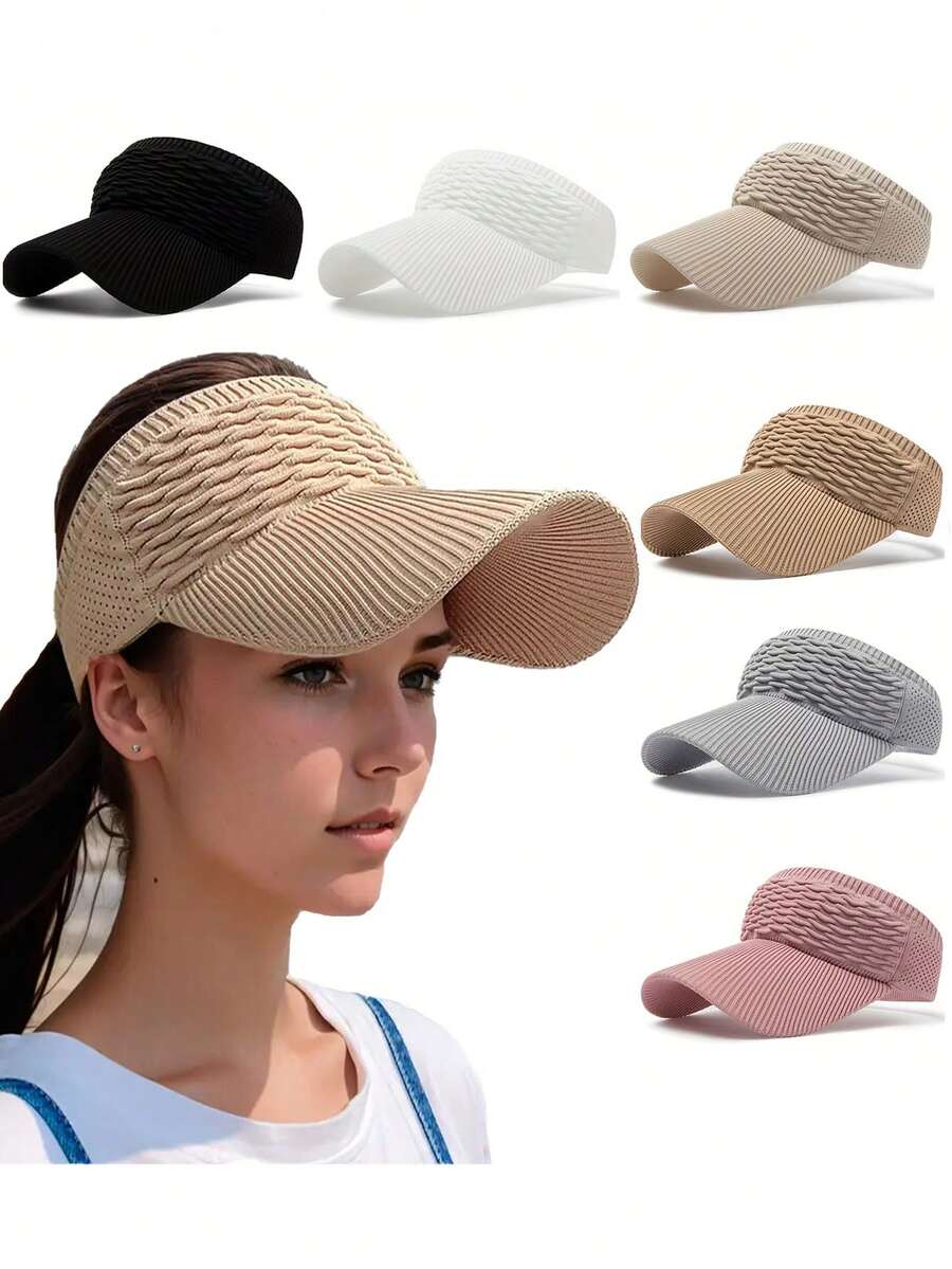 Ladies' Sports Outdoor Sun Hat, Suitable For Golf Summer Sun Shading, Beach Tennis Wide Brimmed Hat, Ladies' Hat