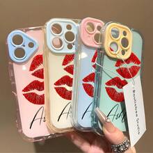 Funda con diseño de labios rojos, color sólido, rosa suave con collage y texto en inglés, compatible con phone 16, 15 Pro y Plus. Resistente a golpes, agua y caídas. Modelo L241. Funda texturizada con luces y gatos. Estilo vintage. Funda con diseño de animales. Funda con diseño de mármol. - Amarillo - Ver 3