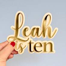 Personalized Name Cake Ornaments, Double-Layer Acrylic, Laser Cutting, Birthday Cake Decoration, Acrylic Cutting 3D,Home & Living,Haunt Your Home