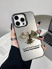 1pc Classic Travel Logo Pattern High-Quality Smooth Skin Protective Phone Case, Full Coverage Soft Shell Compatible With IPhone 13/16/15/14/13/12/11/Pro/ProMax/X/XR/XS/7/8/PLUS And - Grey - View 2