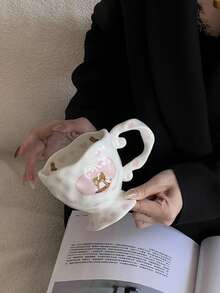 Căni ceramice drăguțe cu desene animate, căni de apă de înaltă calitate pentru cupluri, căni de cafea, potrivite ca suveniruri rafinate pentru fete