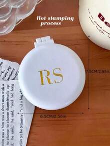 Customized Name Engraved Folding Travel Mirror Comb, Detachable Mini Folding Comb Mirror, Personalized Mini Folding Comb Mirror, Boar Bristle Massage Comb, Customized Engraved Folding Comb, Customizable Travel Comb (Back To School Season), Pocket Size, Portable Design, Unisex, Back To School Essential, Travel & Vacation Must-Have, Women's Hair Accessory, Autumn/Winter, Christmas & Halloween Gift, Vacation Vibe - Multicolor - View 4