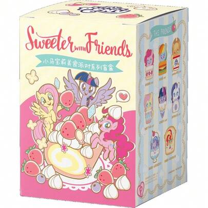 Hasbro Hasbro Caja ciega de  Food Party paquete - Juguetes de peluche de dulces amigos (Cupcake/Hamburguesa, 8 estilos aleatorios, adecuado para niños de 3+ años)