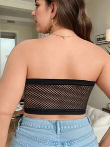 1/2/4 Women's Front-Closure Gathering And Lifting Bra With Anti-Sagging, Strapless, Wire-Free, Invisible Bra Underwear - 黑色 - 查看 3
