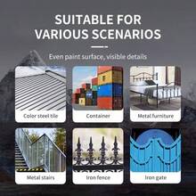 Metal Surface Paint, Rust-Proof Paint, Rust Converter Paint, Suitable For Indoor And Outdoor Metal And Rusted Metal Surfaces, Waterproof, Sunproof, Moisture-Proof, Quick-Drying, Used To Cover And Repair Rusted Metal, Multiple Colors, Odorless, Available In 180g/300g/500g Sizes, Comes With Tools - Multicolor - View 7