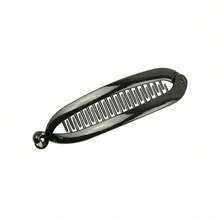 1piece Chic Matte Big Banana Hair Clip, Large Hair Claw For Ponytail, Vertical Clip For Updo Hairstyle Back To School - Màu nâu - Xem 6