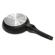 Zestaw 3 szt. patelni Patelnia tradycyjna 28 cm granitowa na gaz Indukcja - nero - Visualizzare 4