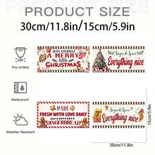 1 PIEZA Cartel de madera colgante de Feliz Navidad - Tablero de madera estilo rústico con decoración festiva - Encanto universal de porche invernal para fiesta de bienvenida, decoración de fiesta y decoración navideña exterior