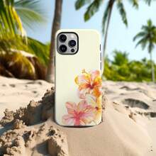 Tropical Floral Flower Phone Case Cute Hibiscus Phone Case Summer Hawaiian Girly Aesthetic Compatible With IPhone 16 15 14 13 12 11 Pro Max