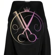 Capa para salón de peluquería para cortar el cabello, delantal profesional de salón fácil de limpiar, cepillo de limpieza de cuello, bata de estilo creativo con cierre ajustable en el cuello, capa antiestatica y antiadherente para peluquería profesional, cabello, viaje, productos para el cabello, herramientas para el cabello, artículos para el cabello, barbero, accesorios de barbería, barbería, equipos de peluquería