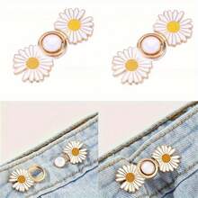 2 Pieces/Set Stainless Steel Waist Tightener Buckles - Seamless Adjustable Clips For Secure And Stylish Fit Of Jeans, Skirts And Pants, Tailors, Sewing Supplies And Accessories