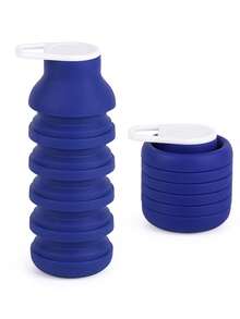 1pc Foldable Silicone Cup, Outdoor Travel Silicone Sports Water Bottle, Portable Cycling Water Cup