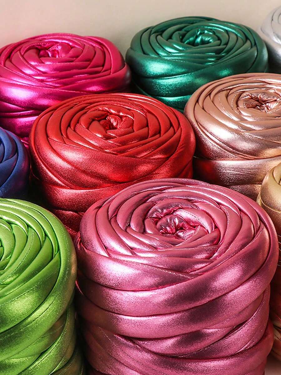 500g 1PC Polyester Fiber Thick Super Bulky Chunky Yarn Hand Knitting Woven Thread, Ideal For Christmas Gifts - DIY Hand-Knit Giant Yarn For Basket, Blanket, Carpets & Festive Presents - Multicolor - View 1