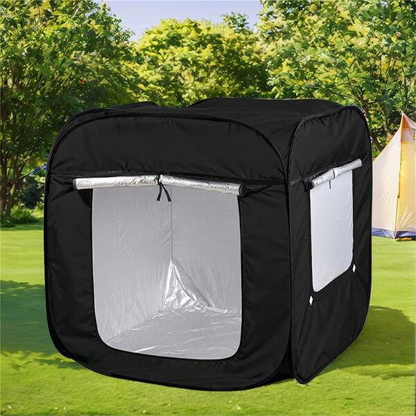 Carpa sensorial portátil - Casa de juegos para interiores/exteriores, con abertura de privacidad, adecuada para autismo, SPD, ansiedad, TDAH - Integración sensorial para niños y niñas, alivio de TDAH y ansiedad, santuario de relajación, diseño de ventana de malla, tela transpirable y ligera, carpa de juego de gran espacio, equipo de juego sensorial para interiores, carpa plegable con bolsa de viaje, carpa de juego para niños y niñas, carpa infantil