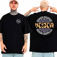Vollcom Streetwear T-Shirt Brand Quadro Stone Surfer Earth Street Street Fashion Urban Culture Skaters Unisex Male Female 100% Cotton Premium Top Streetwear Launch Immediate Shipping Various Colors!! Plus Size - Volcom 石材製造 - 查看 1