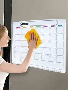 (Mini) Calendario magnético de pizarra seca con estilo - Planificador mensual versátil para el refrigerador - Fácil organización y decoración de la cocina