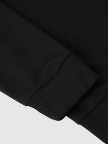 Winter Clothes For Womenwinter Clothes For WomenManfinity Homme Men Slogan & Scenery Graphic Print Long Sleeve Casual Pullover Sweatshirt, Boyfriend Gift , Fallholiday Outfits For Women Holiday Outfits For Women - 黑色 - 查看 5