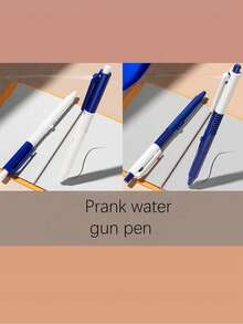 1支创意喷水笔，迷你逼真喷水书写中性笔，颜色随机 - 彩色 - 查看 7