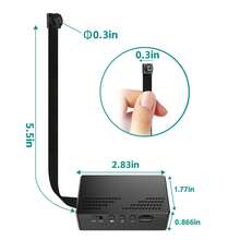 1080P Night Vision Motion Detection Video Surveillance Camera - Equipped With A 32GB Memory Card, USB Charging, And A Portable USB Camera, No Wi-Fi Connection Required, Perfect For Indoor/Pet Monitoring And Easy File Access - màu đen - Xem 3
