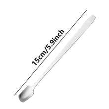 6-12件/套不锈钢咖啡勺，坚固的搅拌勺，冰淇淋勺，长柄，方头勺，时尚长柄勺，调味小勺，咖啡勺，燕窝蜂蜜勺，礼品勺 - 銀色 - 查看 8