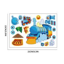 8/16pcs Train Puzzle Sticker, Train & Railroad Transport Sticker Art DIY, Holiday Party Gift, Birthday Gift Sticker Book - Multicolor - View 3