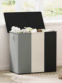 1 个 60L 单隔间洗衣篮 / 65L 带轮洗衣篮 / 154L 双隔间洗衣篮（带 2 个内衬）/ 180L 三隔间洗衣篮 - 超大容量洗衣篮、洗衣分类和储物箱、多用途储物整理器 - 适用于浴室、卧室、客厅 - 彩色 - 查看 2