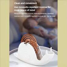 قطعة واحدة أو قطعتان من موقد طارد البعوض الأنيق والإبداعي بتصميم خارجي على شكل قوقعة وقطة، مناسب للاستخدام الداخلي والخارجي، مصنوع من مواد متينة مثل البولي بروبلين والحديد المطاوع، يتناسب تماما مع عيدان البخور والعود وطارد البعوض، رف طارد البعوض الجميل، حامل موقد البخور الزخرفي، وملحقات طارد الحشرات للاستخدام المنزلي والمكتبي