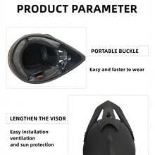 AD 1 szt. kask motocyklowy/terenowy, kask ochronny na rower elektryczny/rower, całoroczna czapka do jazdy górskiej/zjazdowej, unisex