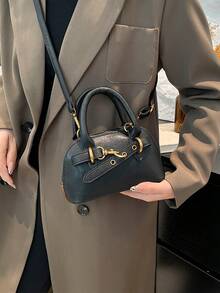 Autumn And Winter High-End Mini Crossbody Bag, New Fashionable Commuting Handbag, High-End Texture Bowling Bag. - Multicolor - View 7