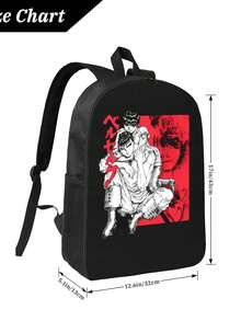 Berserks Shirt Graphic Shirts Lightweight Sports Bookbags Shoulder Pack Laptop Casual Daypack Travel Bag For Women Men Boys Girls Teens Students - 黑色 - 查看 4
