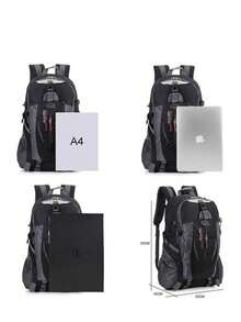 Large Waterproof Backpack 40L Bag Camping Walking Hiking Outdoor Travel Rucksack - Black - View 2