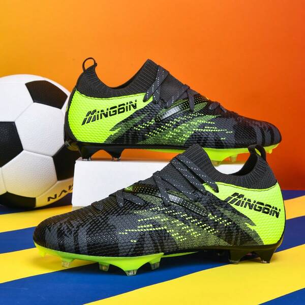 1 Paio di Scarpe da Calcio da Esterno, Scarpe con Tacchetti TF per Studenti e Adulti, Adatte per Erba Artificiale, Erba Naturale, AG, FG, Antiscivolo, Scarpe da Calcio in Pelle Professionale Alte per Adolescenti, Mondiali, Scarpe Sportive da Uomo, Scarpe da Calcio/Rugby/Baseball ad Alto Rapporto Qualità-Prezzo