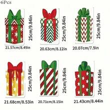 6pcs Christmas Lawn Stakes, 2D Acrylic Flat Outdoor Garden Yard Decor, Holiday Fence Garden Stakes, No Power Needed, Suitable For Home And Outdoor Walkway, Garden Party Supplies, No Electricity Required