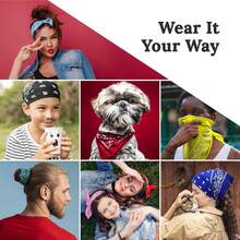 ¡RecomendadoZENO Bandana – 100% algodón y fibras naturales – Pañuelo sin poliéster – Calidad premium – Suave, duradera y lavable a máquina – Para hombres y mujeres – Unisex y niños – Paquete de 10¡Top de Temporada - Blanco - Ver 6