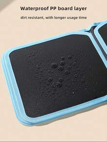 1 件可重复使用的涂鸦绘画书，便携式儿童可擦写板，学龄前黑板，圣诞节/万圣节/生日礼物 - 附赠 12 色水彩笔