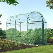 Aoodor Crop Cage 10'x3.3'x5' Plant Protection Tent, Greenhouse Fruit Cage Netting Cover For Plants/Herbs/Fruit Garden, Yard, Lawn With Zipper - 綠色 - 查看 2