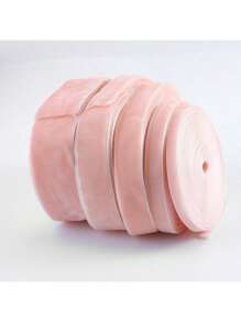 1 قطعة شريط ملون غير مرن بطول 4.57 متر أحادي الجانب، شريط مخمل ساتان، شريط مخمل ساتان، عقدة الفراشة DIY للملابس (باستثناء لفة الأنبوب الورقي، قد يختلف الطول قليلاً بسبب القياس اليدوي)