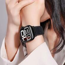 1pc Stretchy Nylon Braided Strap Compatible With Apple Watch Band Women/Men 40mm 42mm 41mm 38mm 44mm 46mm 45mm 49mm,Elastic Fabric Sport Solo Loop Bracelet Wristband Compatible With IWatch Bands Series 10/9/8/7/6 5/4/3/SE/2nd Generation/Ultra/2 Smartwatch Accessories