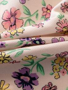 3pcs Baby Girls' Spring/Autumn Long Sleeve Outfit Set, Fashionable Princess Dress, Pants And Headband