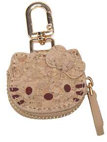 Sanrio 1 قطعة سانريو مفتاح كيتي القطة الكرتونية الجميلة، قلادة كيتي، جودة عالية من الجلد الصناعي، إكسسوار عصري للحقائب، هدية متنوعة للأحباء والعائلة والمعلمين والزملاء والجيران