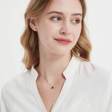 1pc Customized Photo Projection Necklace, Angel's Tear Stainless Steel Pendant With Personalized Photo Inside, Mother's Day Gift - Tears - View 5