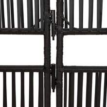 vidaXL Biombo de 3 paneles de ratán sintético - Negro - Ver 7