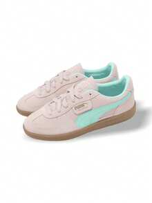 Puma Palermo 男士休闲运动鞋 低帮 合成革 天然革 多色 缓震 轻便 适合日常通勤 购物 标准版型 健身房 39646323 - 淡紫色薄霧/薄荷/口香糖 - 查看 2