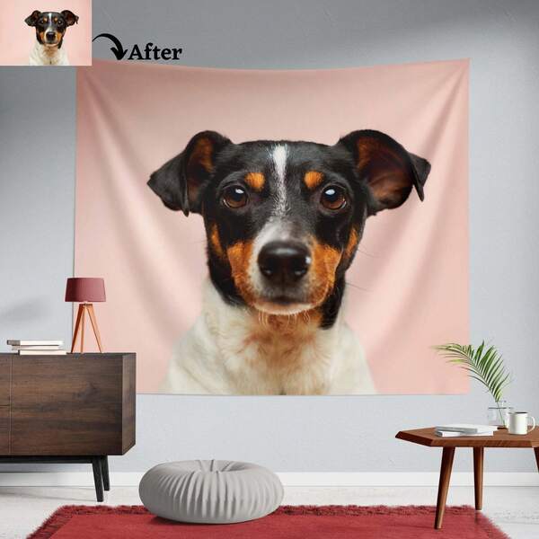 1pc Custom Photo Tapestry Wall Hanging - Personalized Fabric Backdrop For Bedroom, Living Room, Dorm Decor - Multiple Sizes, Durable Fabric, Perfect Gift Idea