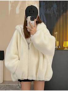 Women's Fur Coat, Fluffy And Fluffy Faux Fur Coat, Boa Parka, Winter Outerwear, Cold Weather Jacket, Warm